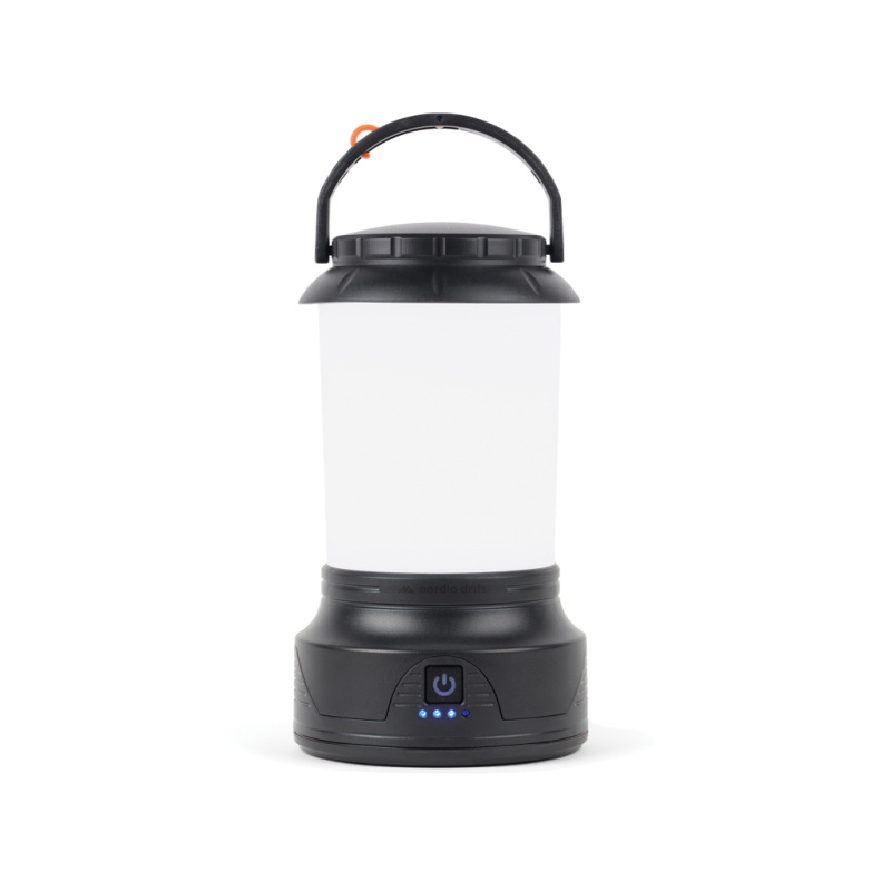 Nordic Drift Everest RCS Jasná kempingová lampa s kľukou čierna