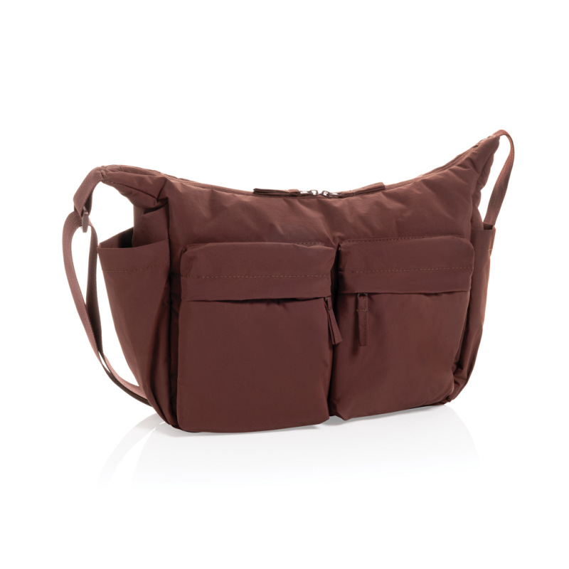 KENTO URBAN RCS polstrovaná crossbody taška z rec. Nylonu vínovo červená 1