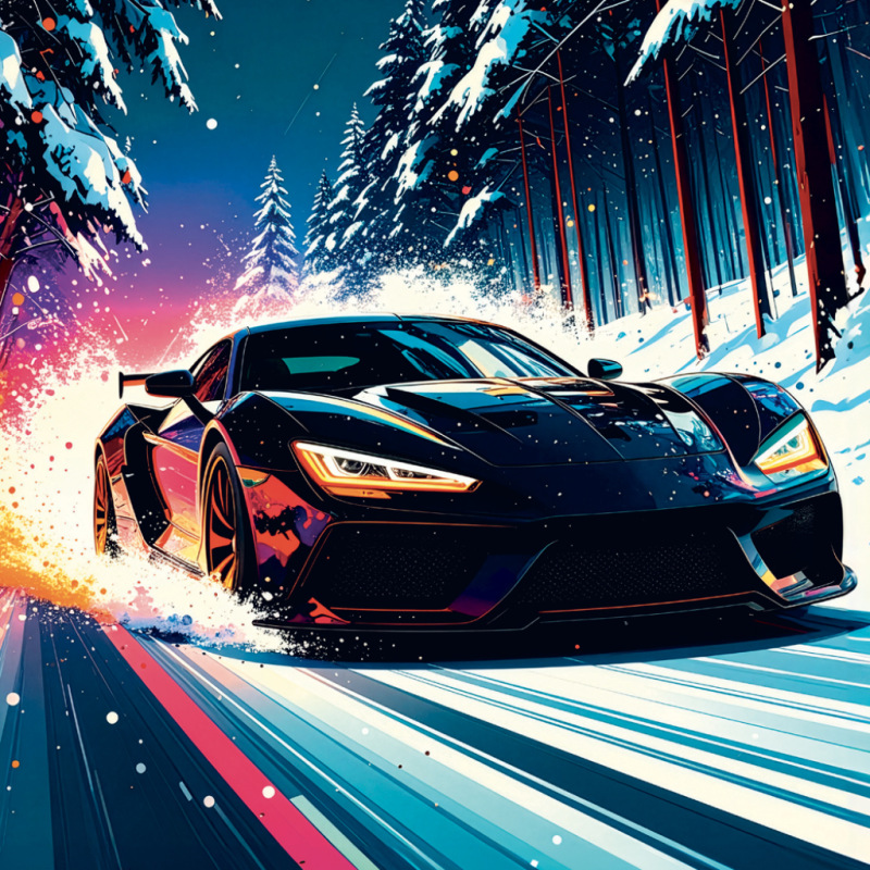 NOTIQUE Grid calendar Fast Cars 2027, 30 x 30 cm 13