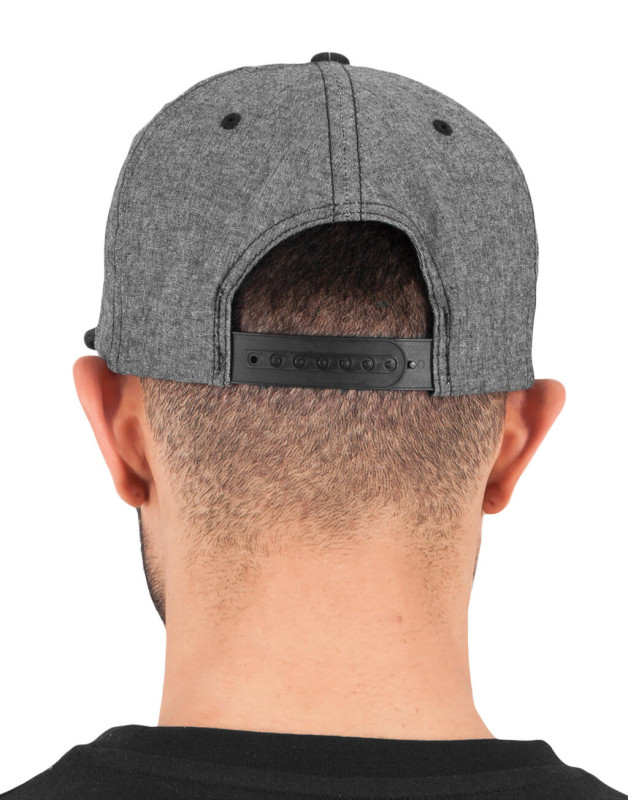 Chambray-Suede Snapback šiltovka 1