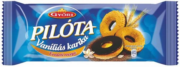GYŐRI Sušienky "Pilóta", vanilkové s horkou čokoládou, 150 g