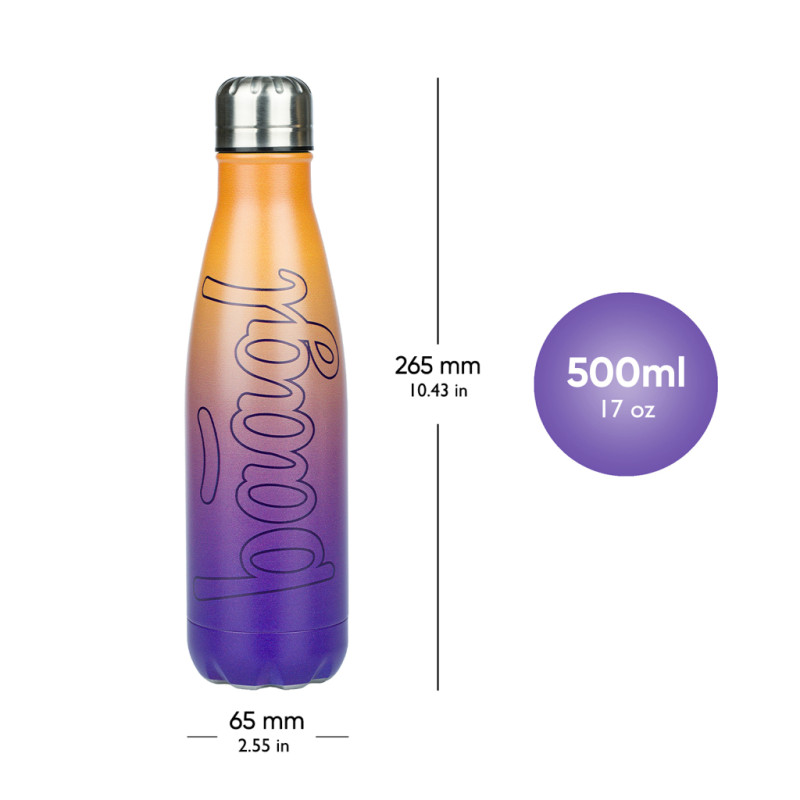 BAAGL Termofľaša s kovovým viečkom Gradient žlto-fialová, 500 ml 3