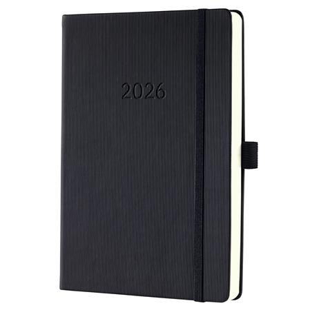 Diár, A5, denný, 2026, tvrdá obálka, SIGEL "Conceptum", čierny 1