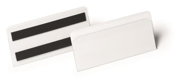 Logistické vrecko, magnetické, 150x67 mm, hotizontálne, DURABLE "HARD COVER", priehľadné 1