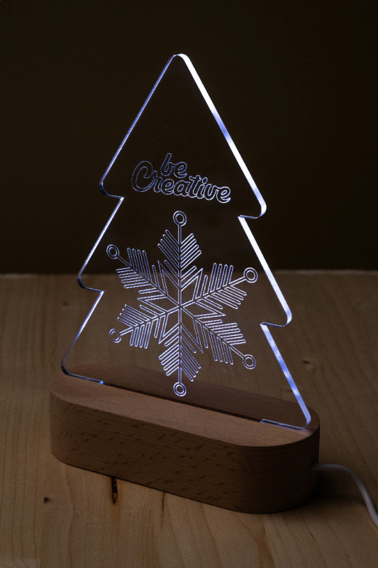 Woodify Xmas LED svetelná trofej na vianočný stromček 2