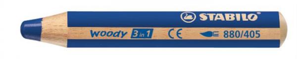 Farebná ceruzka, hrubá, STABILO "Woody", ultramarine