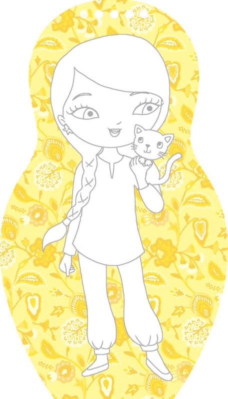 Obliekame jordánske bábiky ZEINA – Maľovanky 1