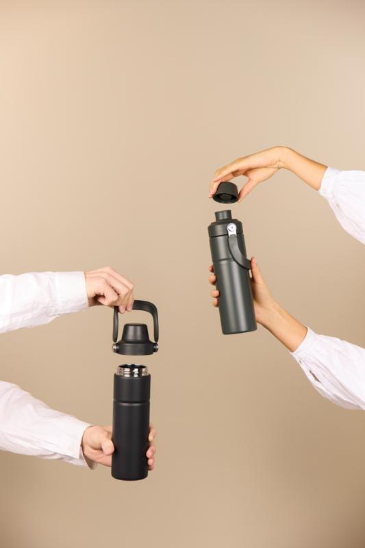 VINGA Baltimore trek RCS fľaša z rec. Nerez. ocele 600 ml zelená 12