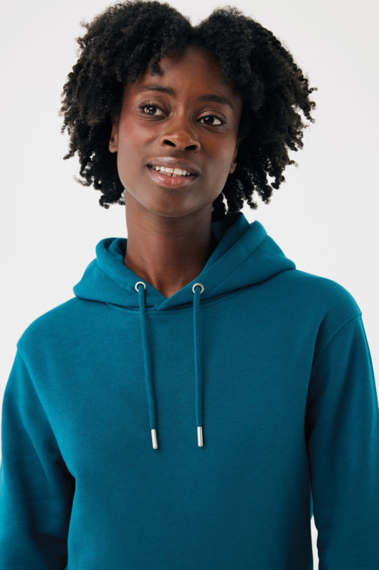IQONIQ Joshua Unisex mikina s kapucňou z rec. bavlny dark teal XS 15