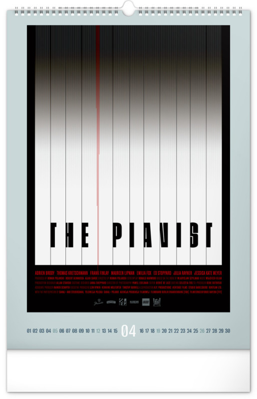 NOTIQUE Nástenný kalendár Alternative Movie Posters 2026, 33 x 46 cm 4