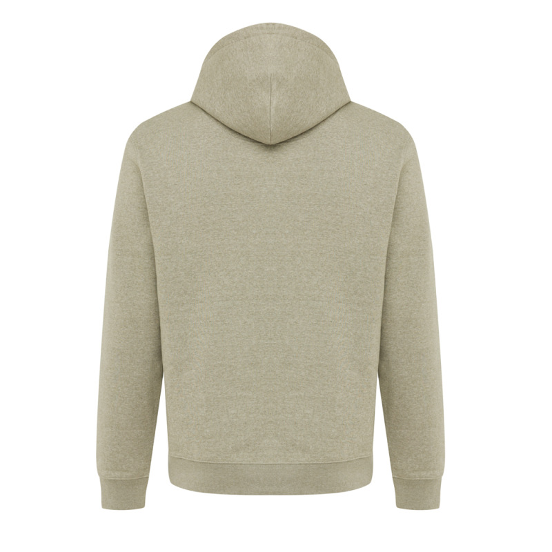 IQONIQ Joshua Unisex mikina s kapucňou z rec. bavlny light heather green S 3