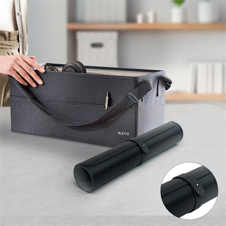 Podložka na stôl, 70x36 cm, LEITZ, čierna 4