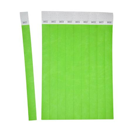 Identifikačný náramok, odolný proti roztrhnutiu,, 265x19 mm, AVERY ZWECKFORM "Tyvek", zele 3