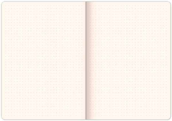 NOTIQUE Notes Vivella Classic červený/červený, bodkovaný, 15 x 21 cm 1