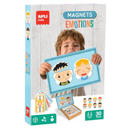 Magnetická súprava zručností, 30 ks, APLI Kids "Magnets", emócie 1