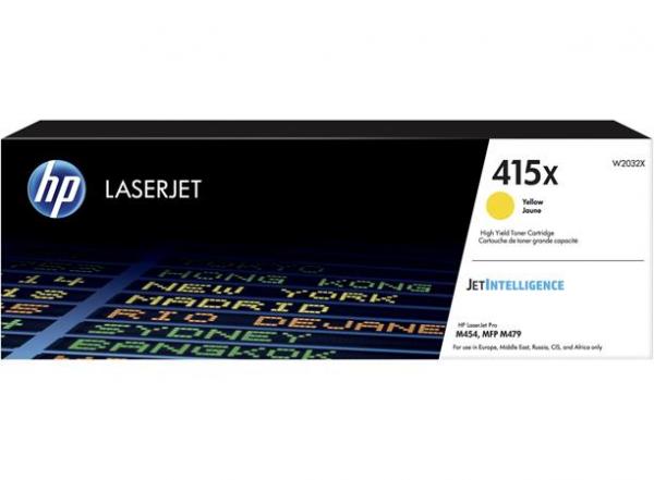 W2032X laserový toner, k tlačiarňam Color LaserJet Pro M454, MFP M479, HP 415X, žltá, 6k