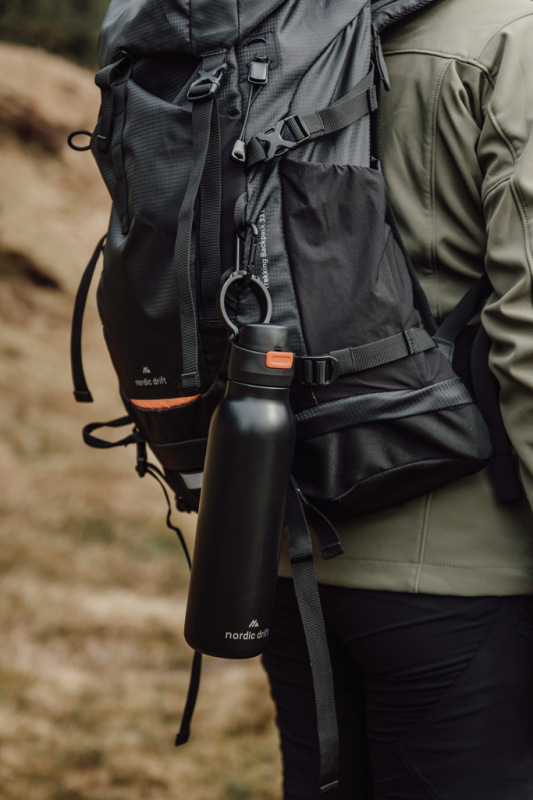 Nordic Drift Trail RCS Jednostenná fľaša na vodu 750 ml čierna 9