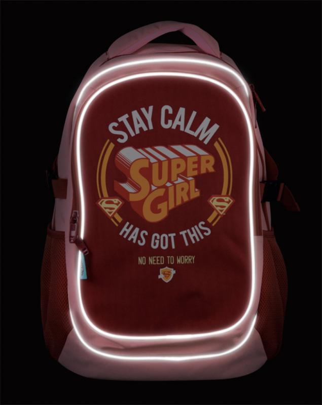 Školský batoh s pršiplášťom Supergirl – STAY CALM