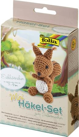 Mini súprava na háčkovanie, FOLIA, veverička 1