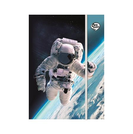 Doska s gumičkou, kartón, A4, OPTISCHOOL "Astronaut"