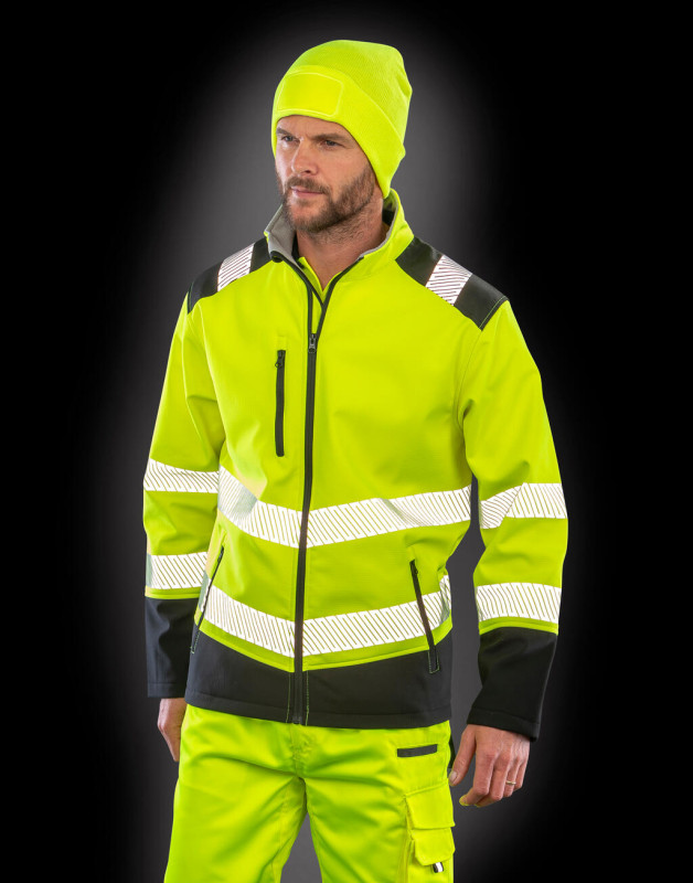 Reflexná bunda Ripstop Safety Softshell 1