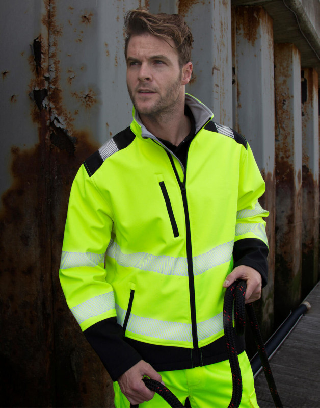 Reflexná bunda Ripstop Safety Softshell