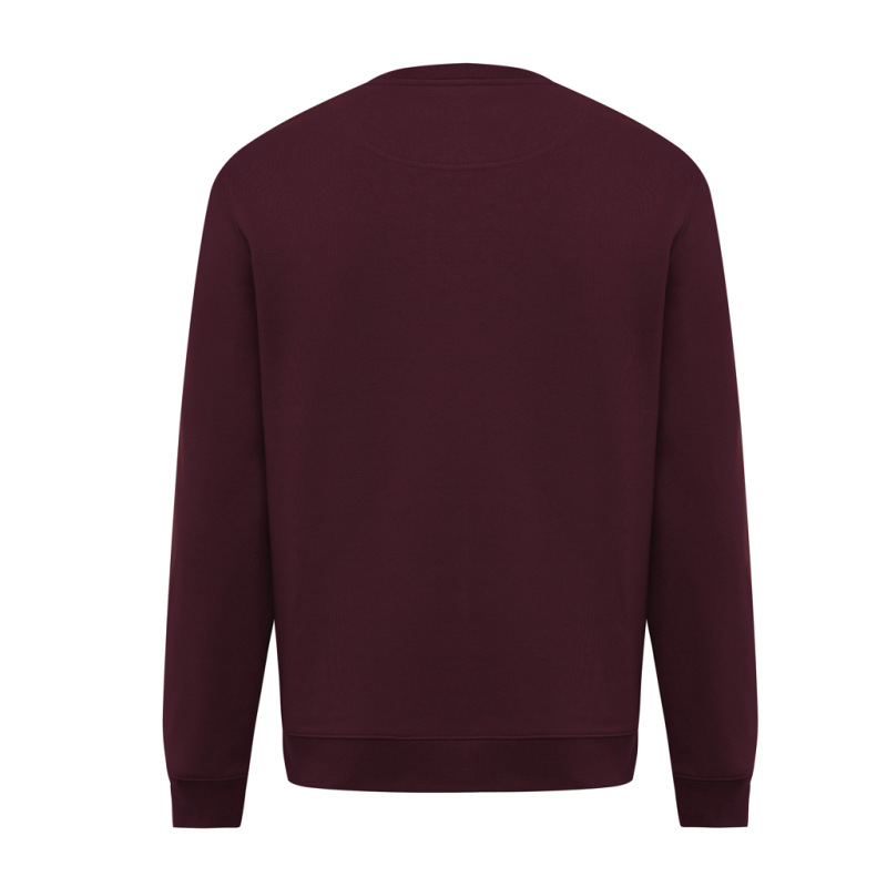 IQONIQ Toria Unisex mikina s okrúhl. výstrihom z rec. bavlny merlot S 2