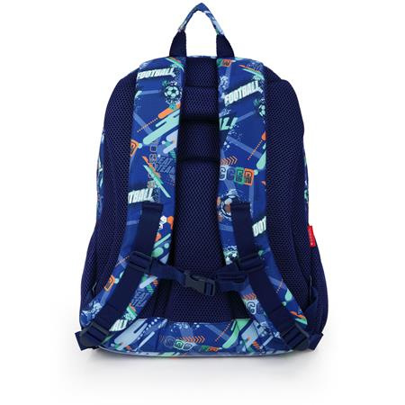 Školská taška, so zipsom, GABOL "Crew", modrá, futbal 3