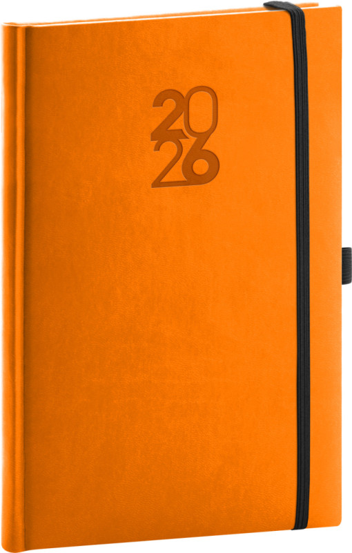 NOTIQUE Týždenný diár Aprint Top 2026, oranžový, 15 x 21 cm