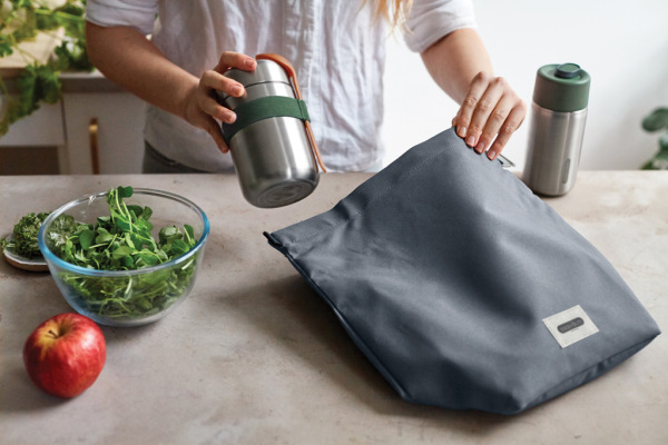 Izolovaná/chladiaca taška na obed 6,7l Black+Blum sivá 19