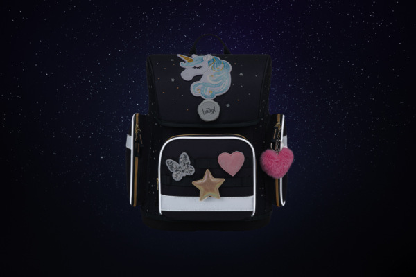 BAAGL Školská aktovka Ergo Unicorn Gold 9