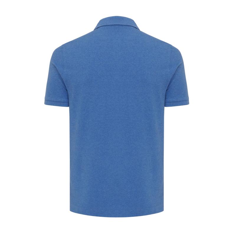 Polo tričko IQONIQ Yosemite z recykl. bavlny heather blue XXS 1