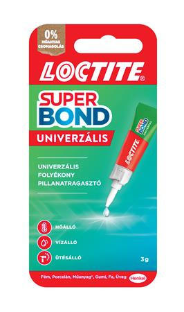 Sekundové lepidlo, 3 g, HENKEL "Loctite Super Bond Liquid" 1
