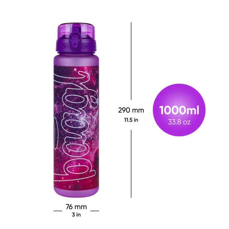 BAAGL Tritanová fľaša na nápoje Galaxy, 1000 ml 5