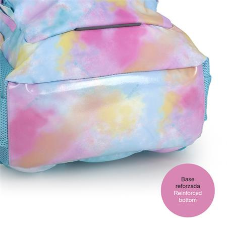 Školská taška, so zipsom, GABOL "Mystic", svetlomodrá, batikovaný efekt 6