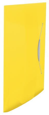 Doska s gumičkou, 15 mm, PP, A4, ESSELTE "Vivida", žltá