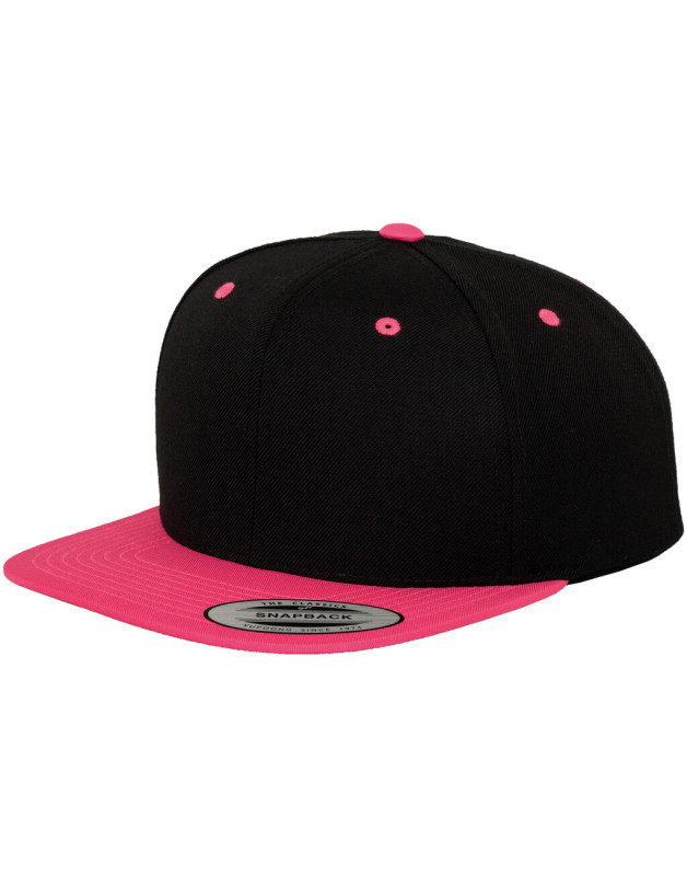 Dvojfarebná klasická šiltovka Snapback 3
