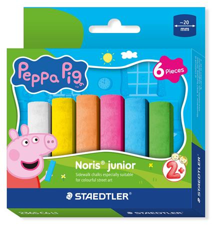 Krieda na asfalt, jumbo, STAEDTLER "Noris® junior 2365", Peppa Pig, 6 farieb 1