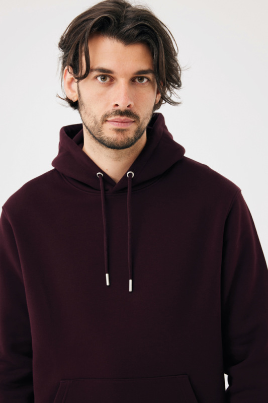IQONIQ Joshua Unisex mikina s kapucňou z rec. bavlny merlot XS 14