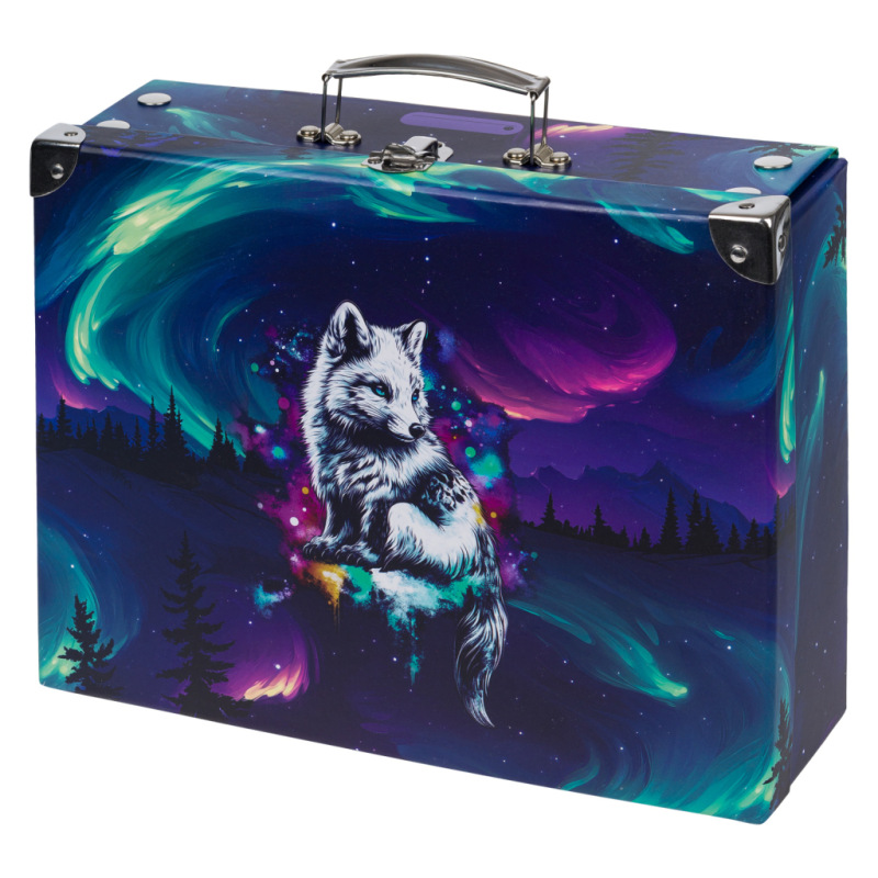 BAAGL Skladací školský kufrík Aurora s kovaním