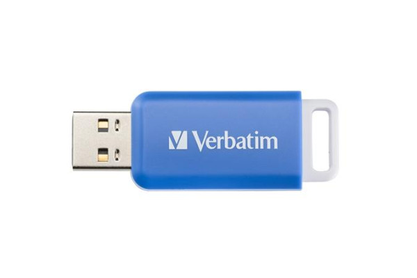 USB kľúč, 64GB, USB 2.0, VERBATIM "Databar", modrý 4