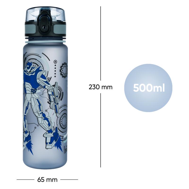 BAAGL Tritanová fľaša na nápoje Roboty, 500 ml