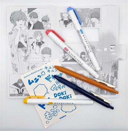Sada písacích potrieb, ZEBRA "Manga Set, Summer Festival", 5-kusová