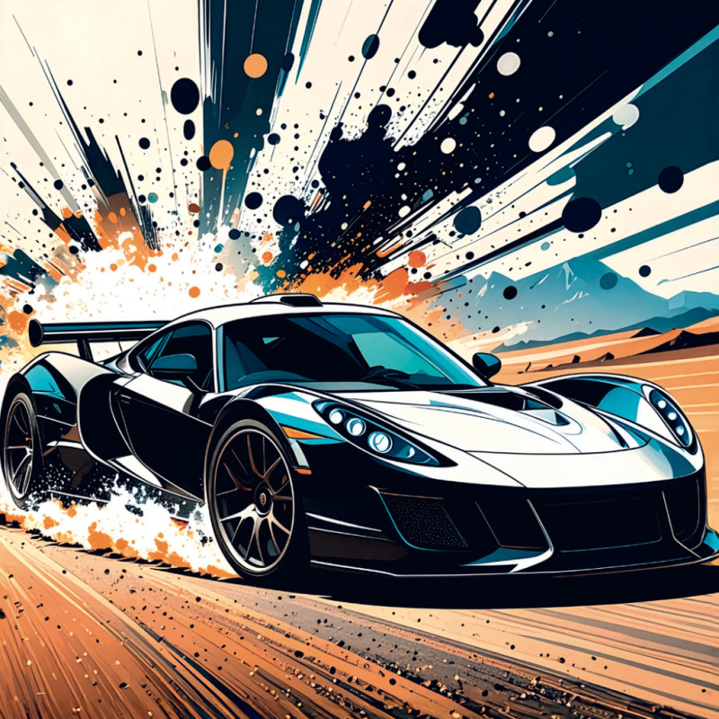 NOTIQUE Grid calendar Fast Cars 2027, 30 x 30 cm 8