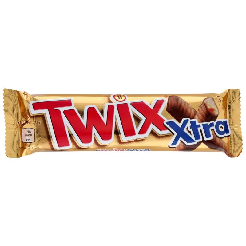 Twix Xtra čokoládová tyčinka 75 g (2 x 37,5 g)