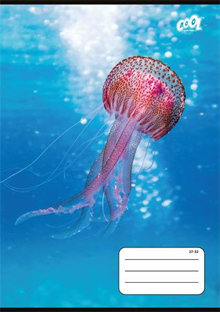 Zošit, A5, štvorčekový, 32 listov, COOL BY VICTORIA "Ocean World", "27-32" 1