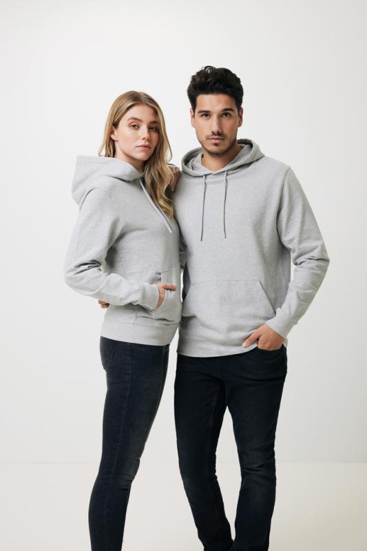 Nefarbená mikina s kapucňou Iqoniq Torres z recykl. bavlny heather grey 4XL 18