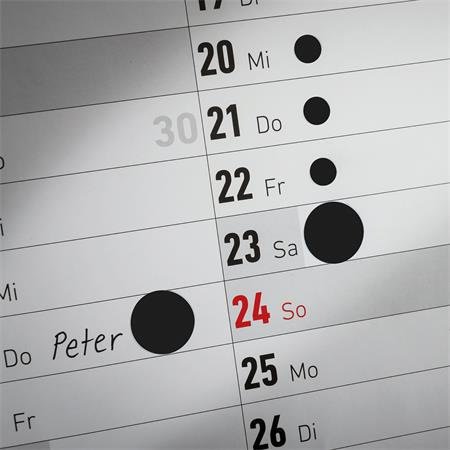 Etikety, okrúhle, priemer: 8 mm, AVERY ZWECKFORM, čierne, 416 etikiet/bal 5