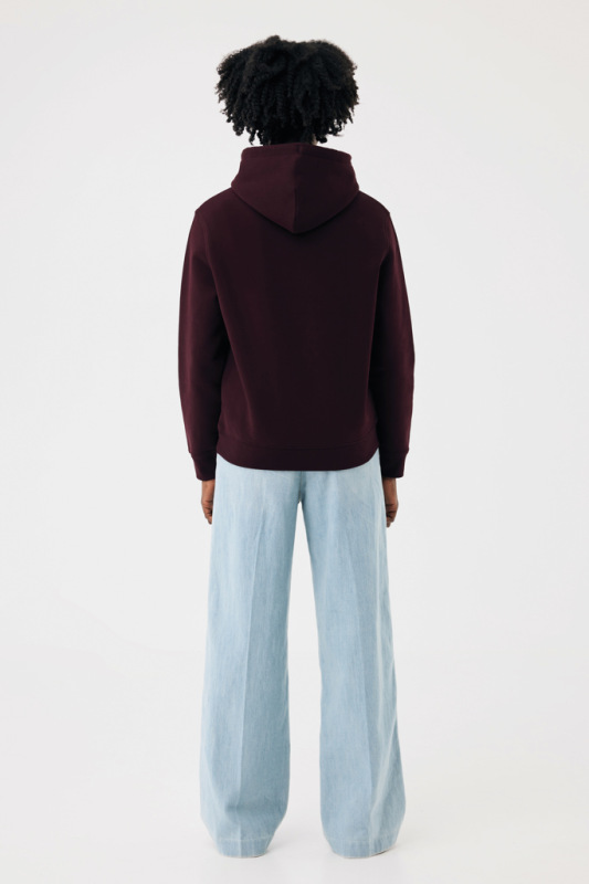IQONIQ Joshua Unisex mikina s kapucňou z rec. bavlny merlot M 7
