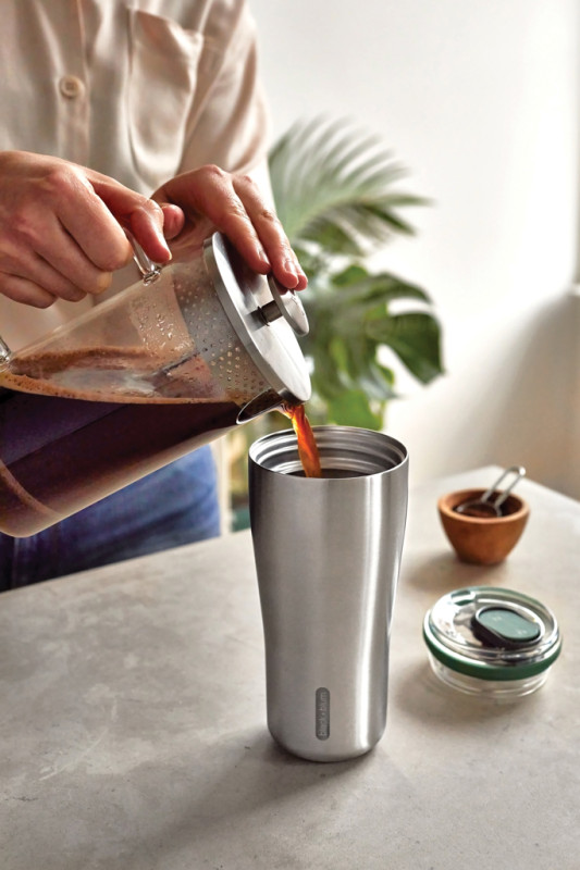 Cestovný nerezový termo hrnček 600ml Black+Blum olivovo zelená 12